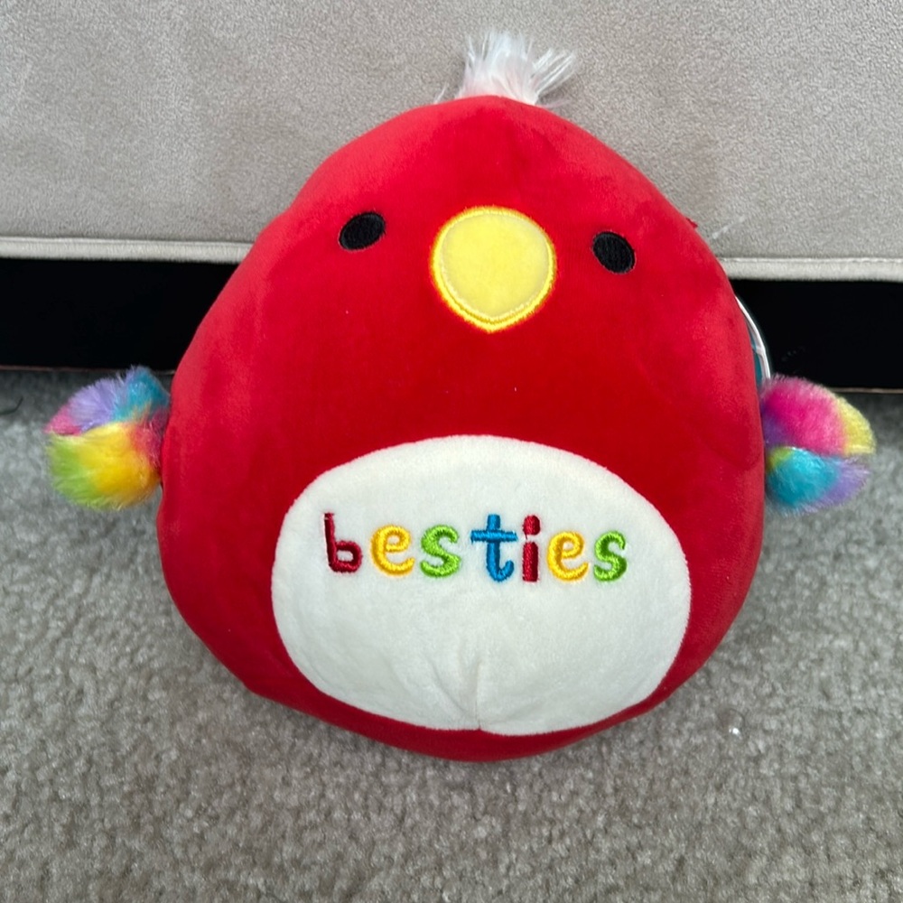 New 2022 Squismallows Paco the Parrot "Bestie" Best Friends Edition 7.5" Stuffed